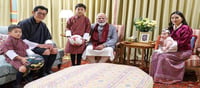 भूटान के राजा ने निजी रात्रिभोज के लिए पीएम मोदी की मेजबानी की